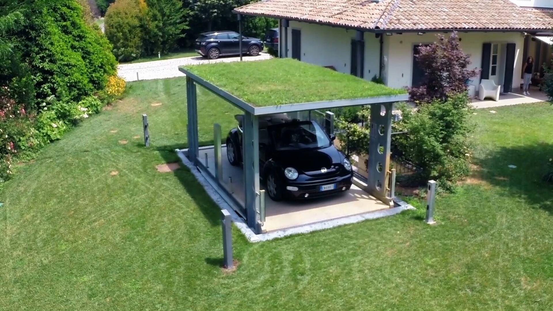 car lift with cover