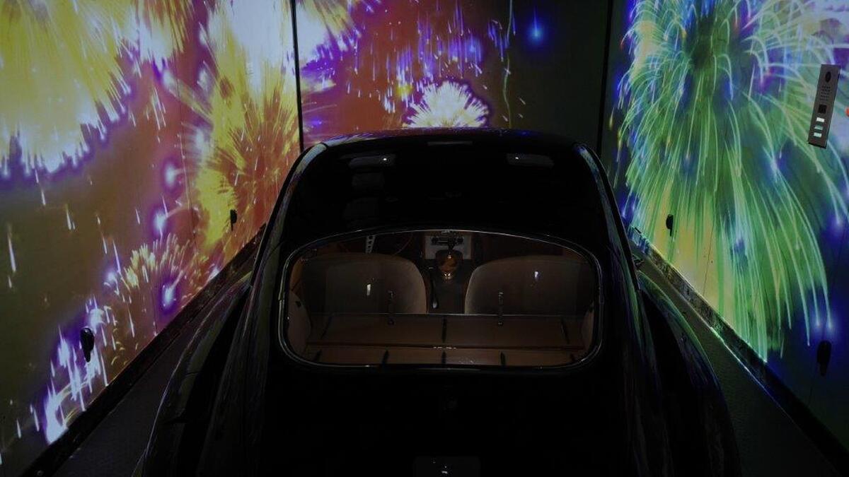 car lift with immersive room